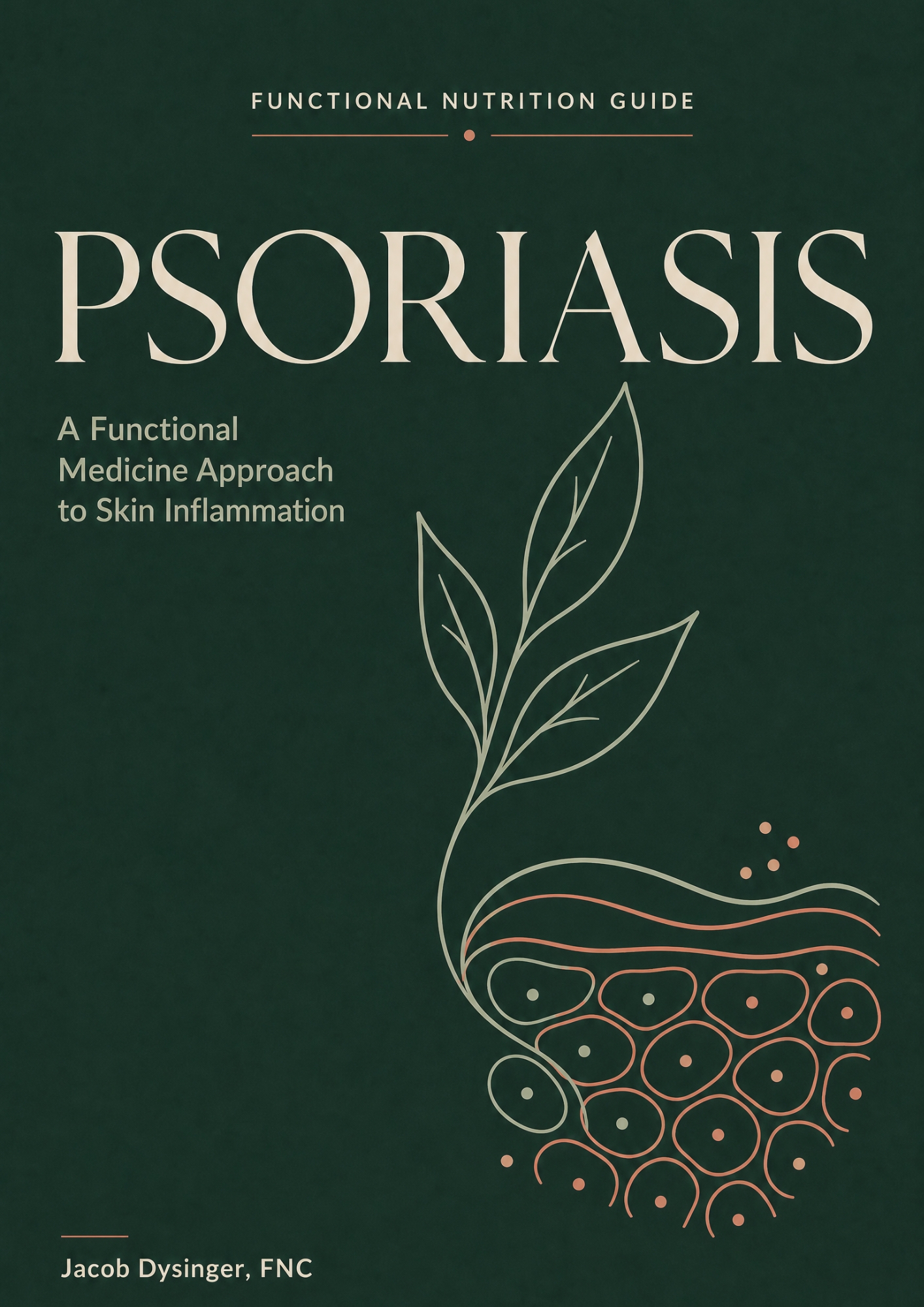 Functional Nutrition For Psoriasis guide  -  PDF cover and sample interior pages